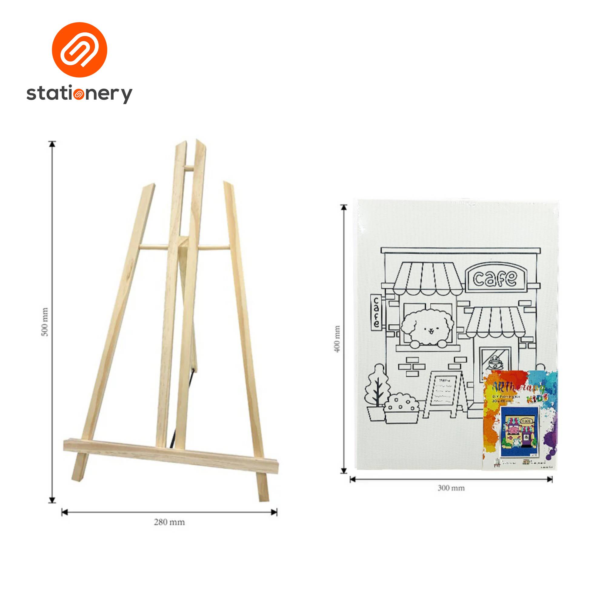 Artherapy Kids DIY Painting Kit with Wooden Easel (30 x 40 cm)-zoom-3