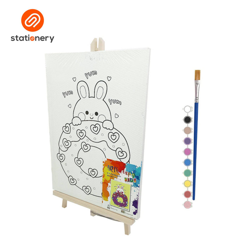 Artherapy Kids DIY Painting Kit with Wooden Easel (30 x 40 cm)-zoom-