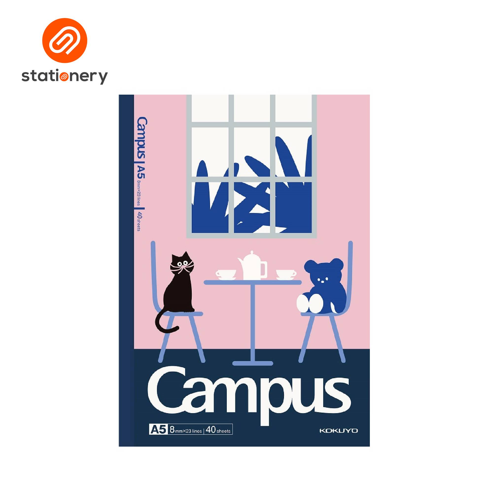 Kokuyo Campus Illustrator Series A5 Notebook 40P - Pack of 4-zoom-7