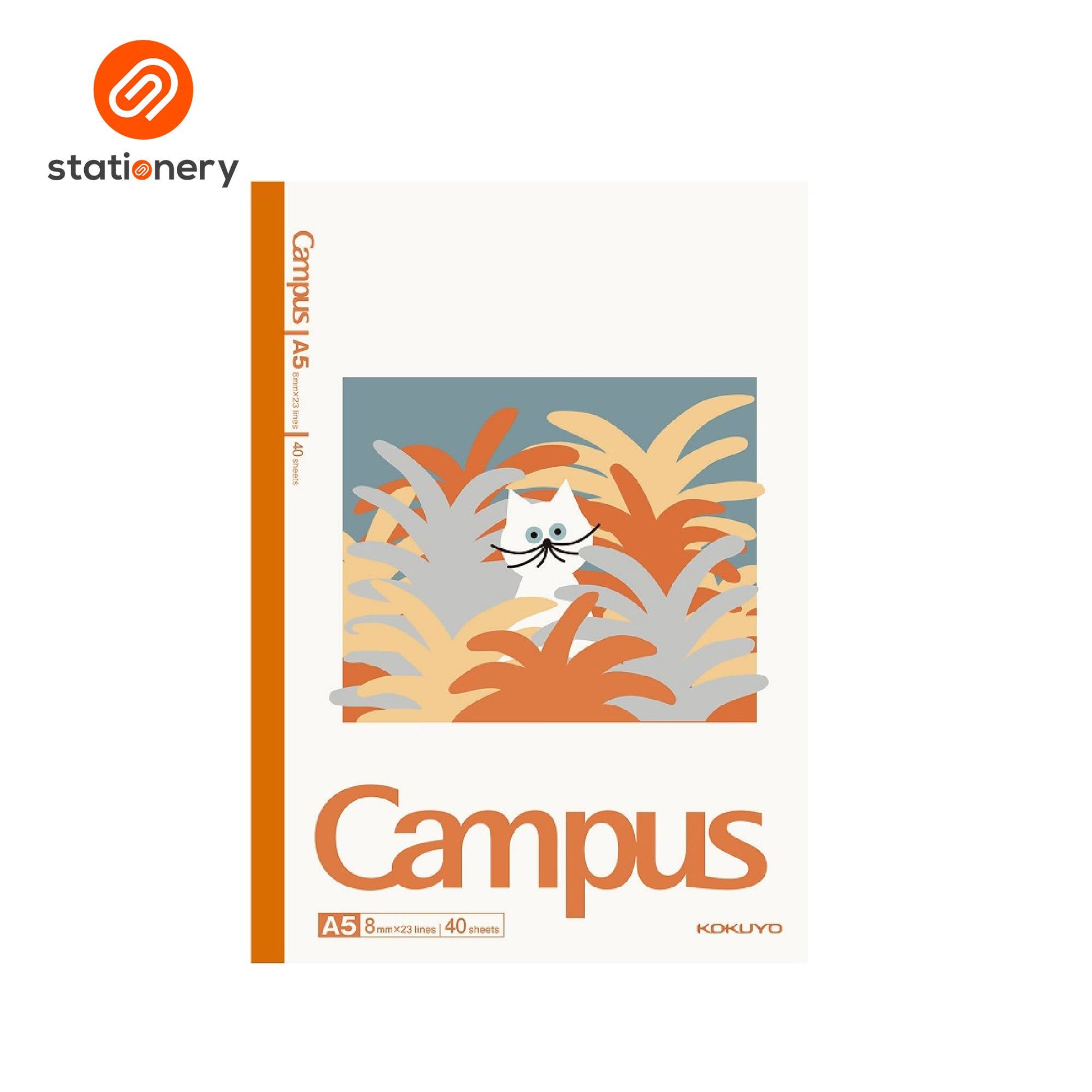 Kokuyo Campus Illustrator Series A5 Notebook 40P - Pack of 4-8