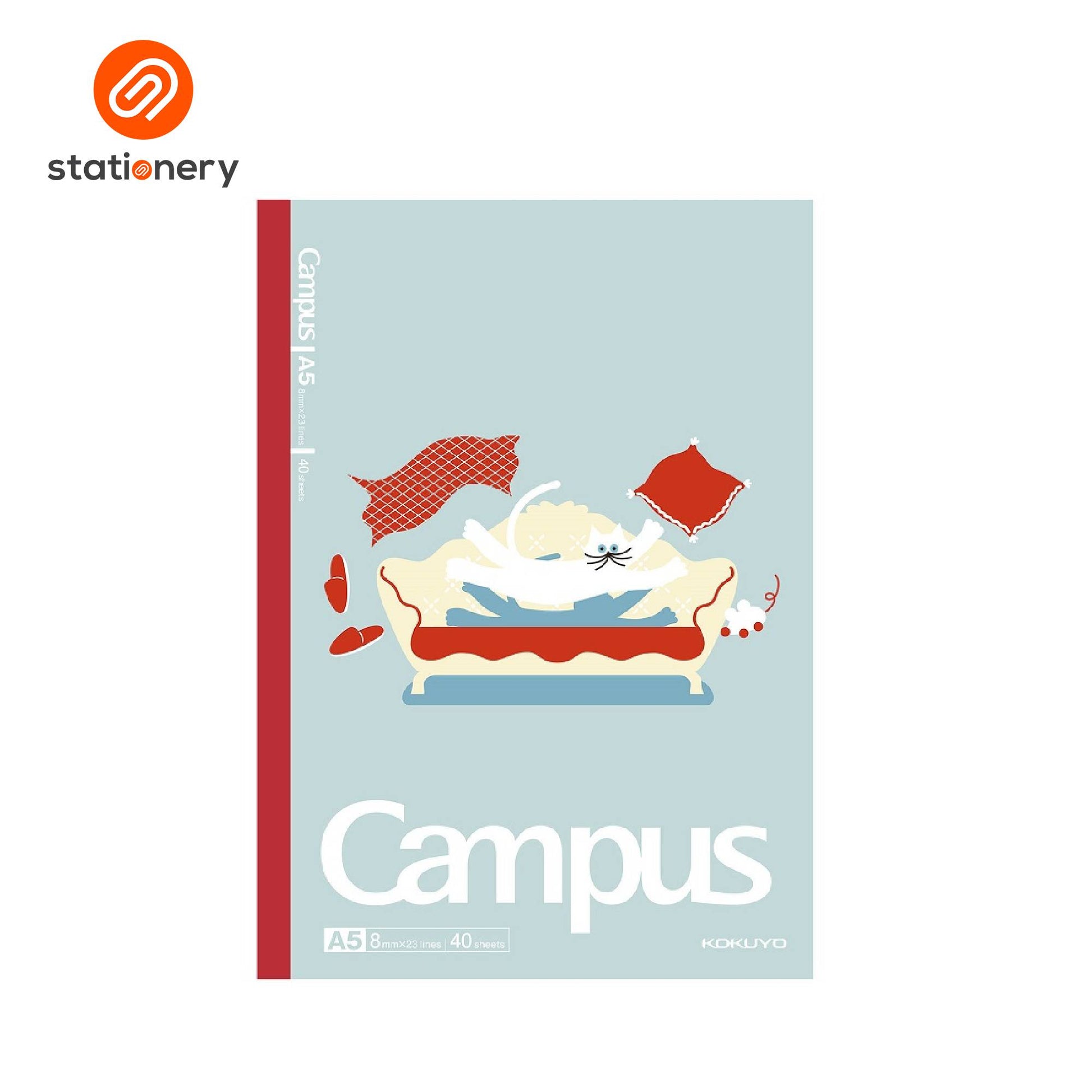 Kokuyo Campus Illustrator Series A5 Notebook 40P - Pack of 4-9