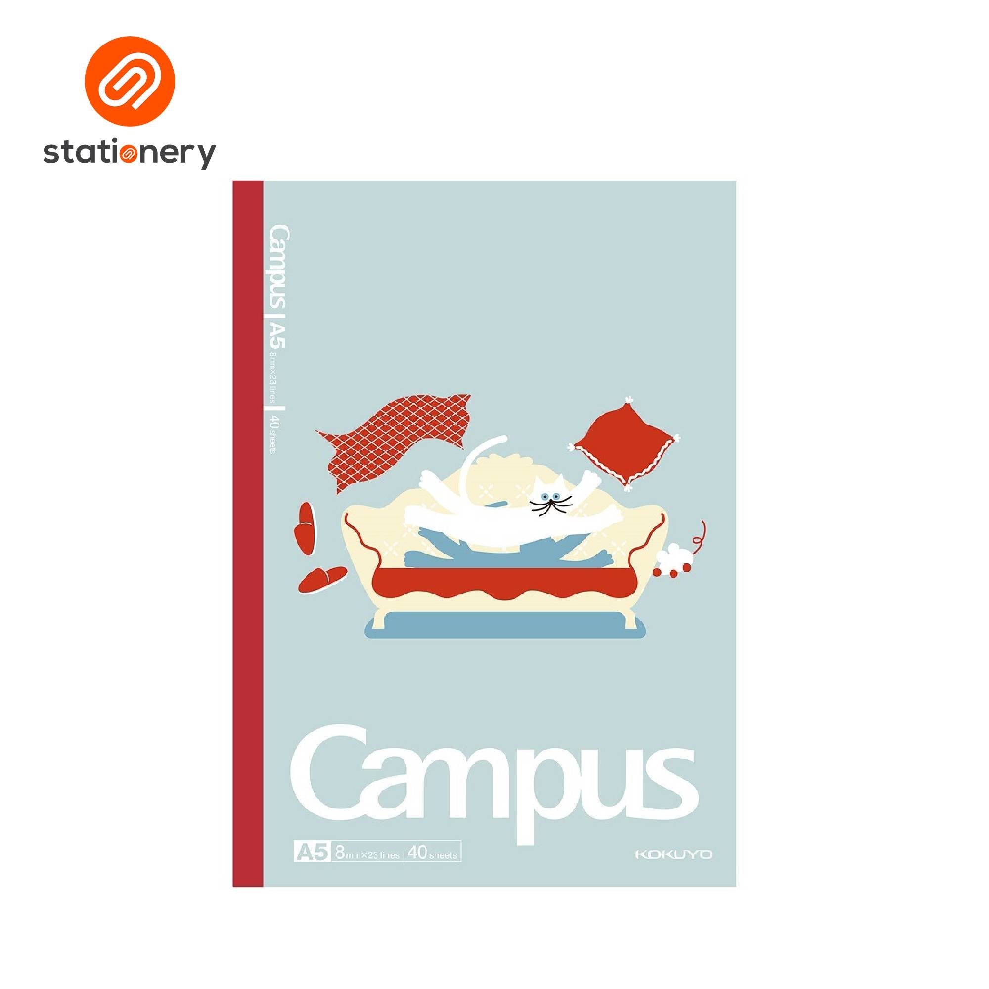 Kokuyo Campus Illustrator Series A5 Notebook 40P - Pack of 4-zoom-9