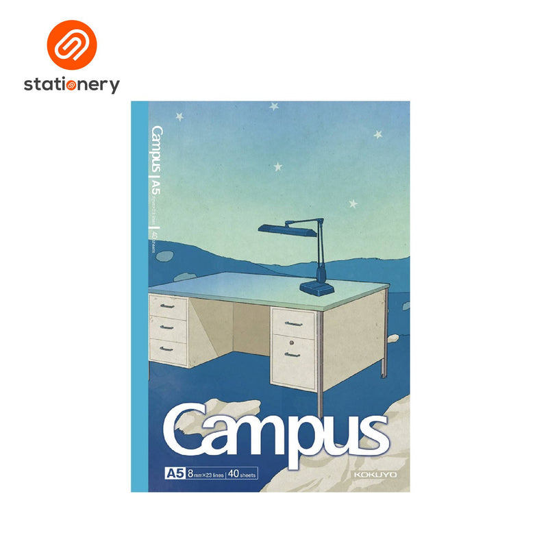 Kokuyo Campus Illustrator Series A5 Notebook 40P - Pack of 4-zoom-