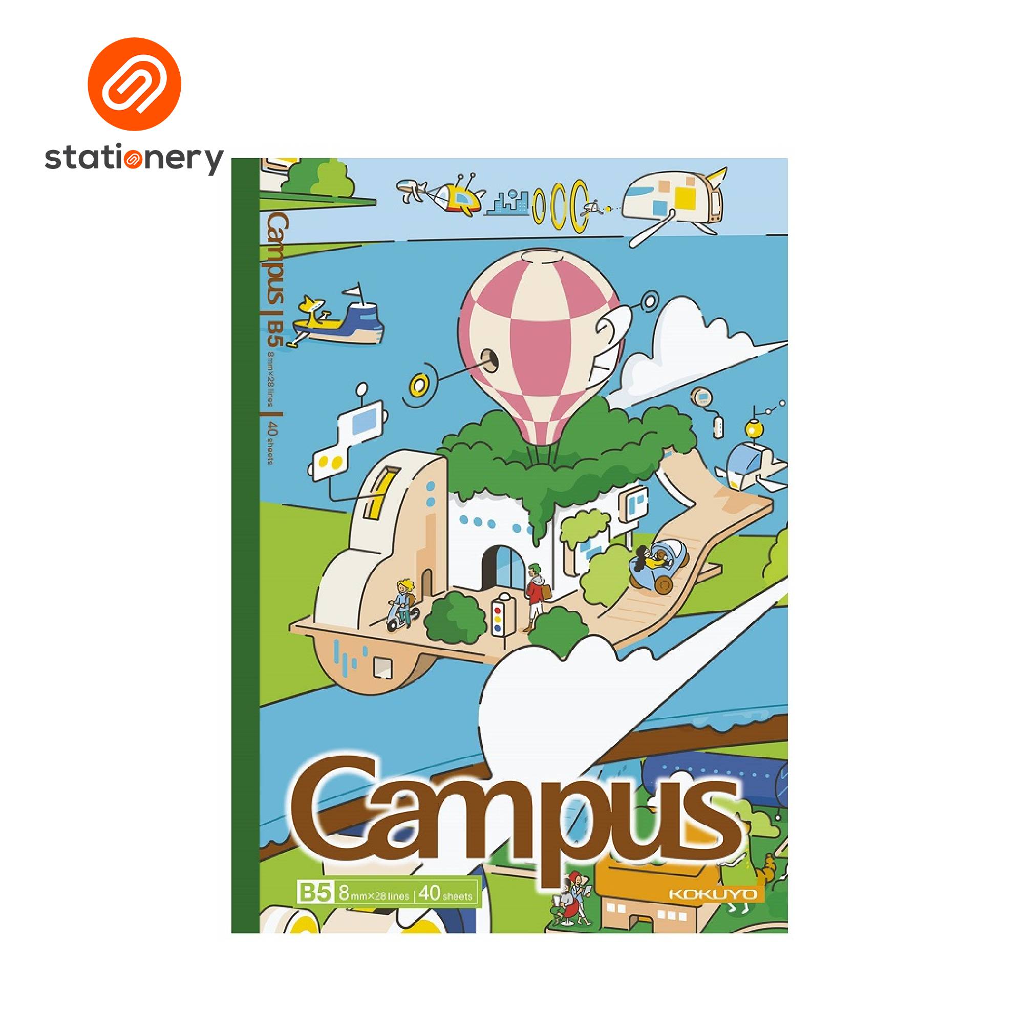 Kokuyo Campus Illustrator Series B5 Notebook 40P - Pack of 4-zoom-5