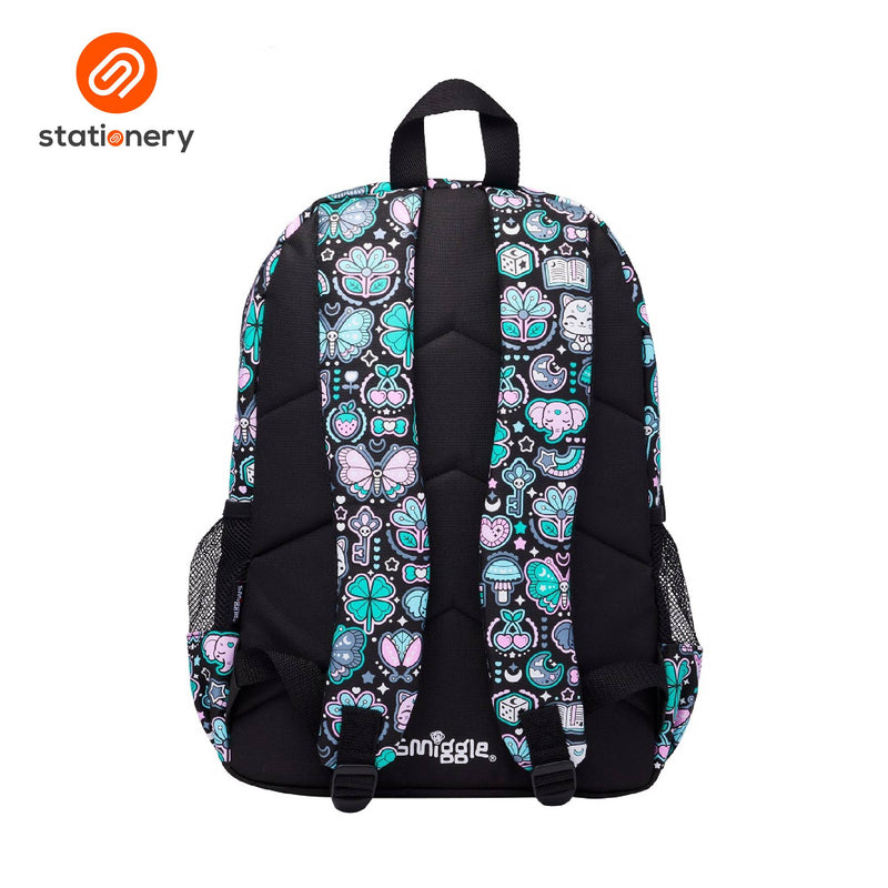 Smiggle Aspire Classic Attach Backpack - Black Mix-zoom-