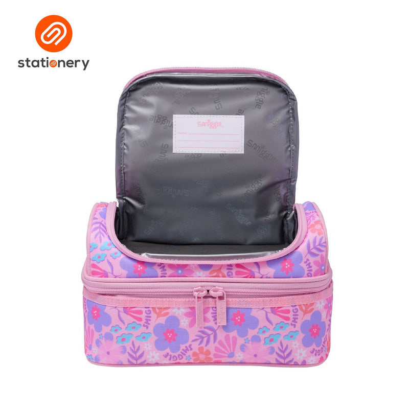 Smiggle Unreal Double Decker Lunchbox - Pink-zoom-