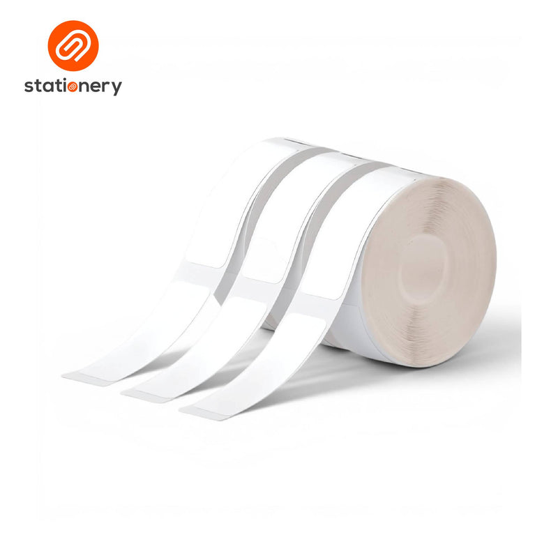 Phomemo Label Tape Gap Paper 12x40mm 3 Rolls per Pack - White-zoom-