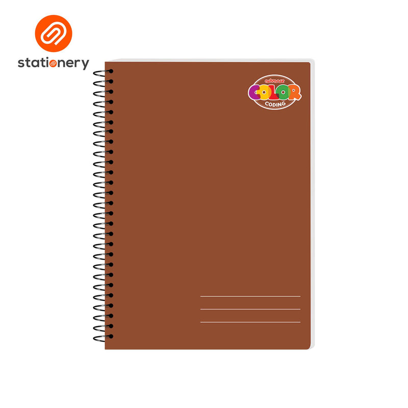 Advance Color Coding Spiral Notebook 80lvs Pack of 6-zoom-