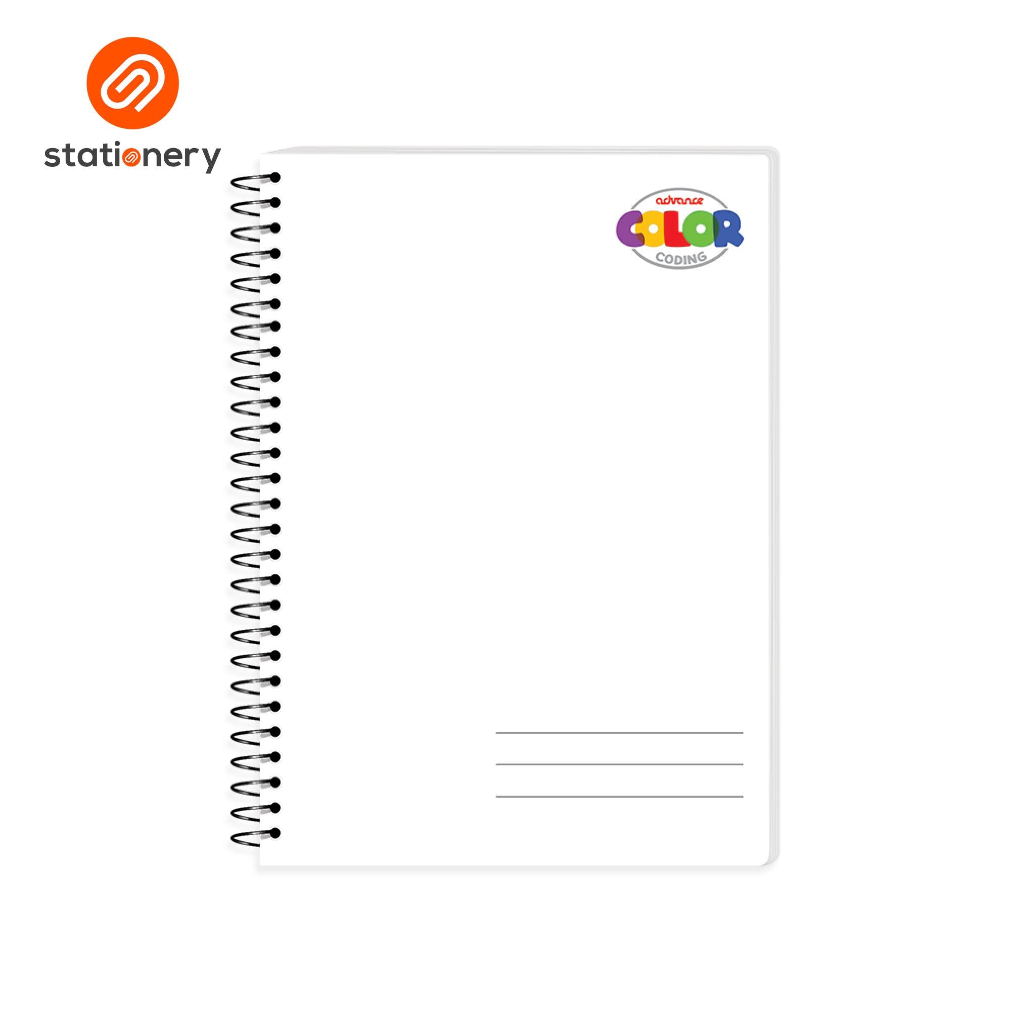 Advance Color Coding Spiral Notebook 80lvs Pack of 6-zoom-11