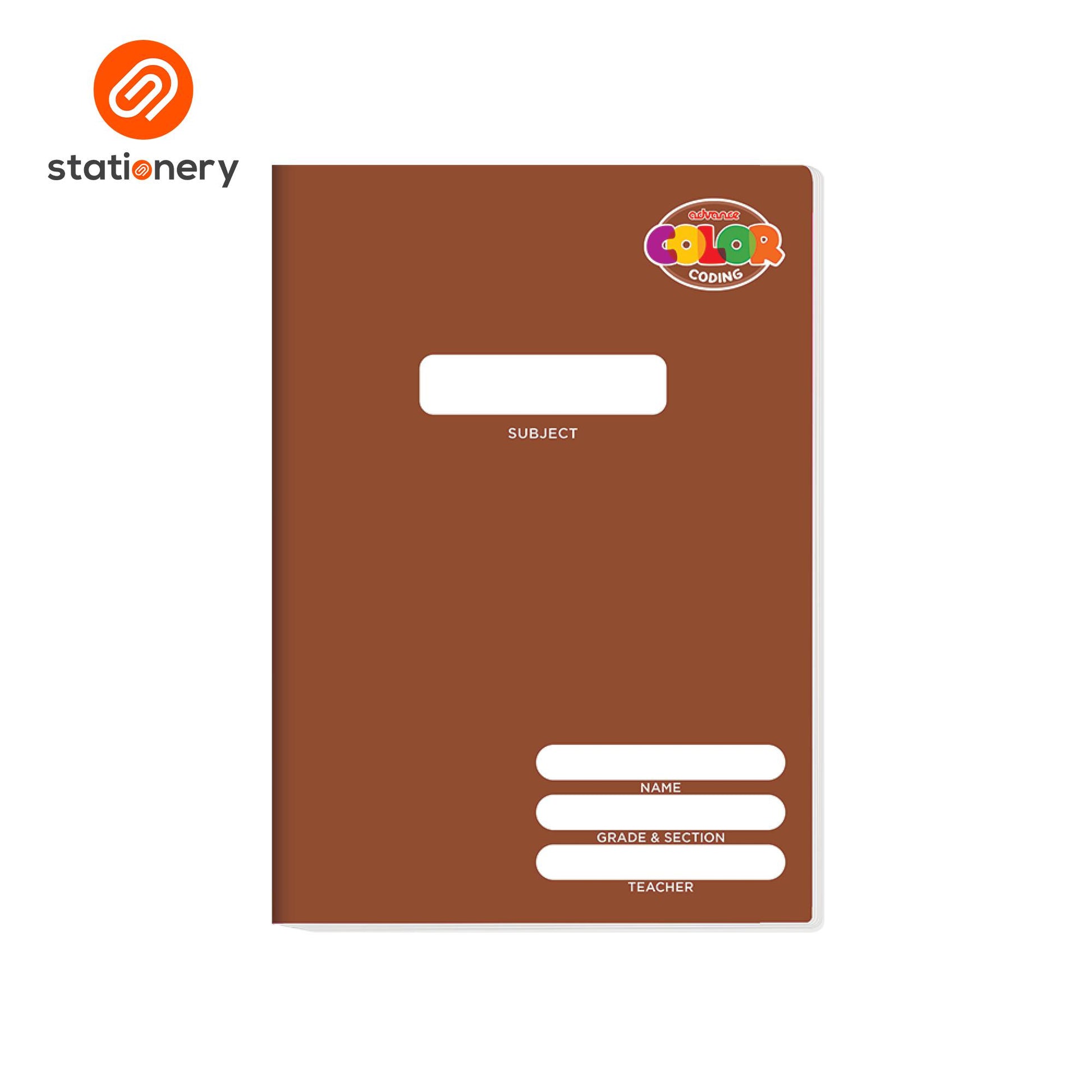 Advance Color Coding Composition Notebook 80lvs Pack of 7-11