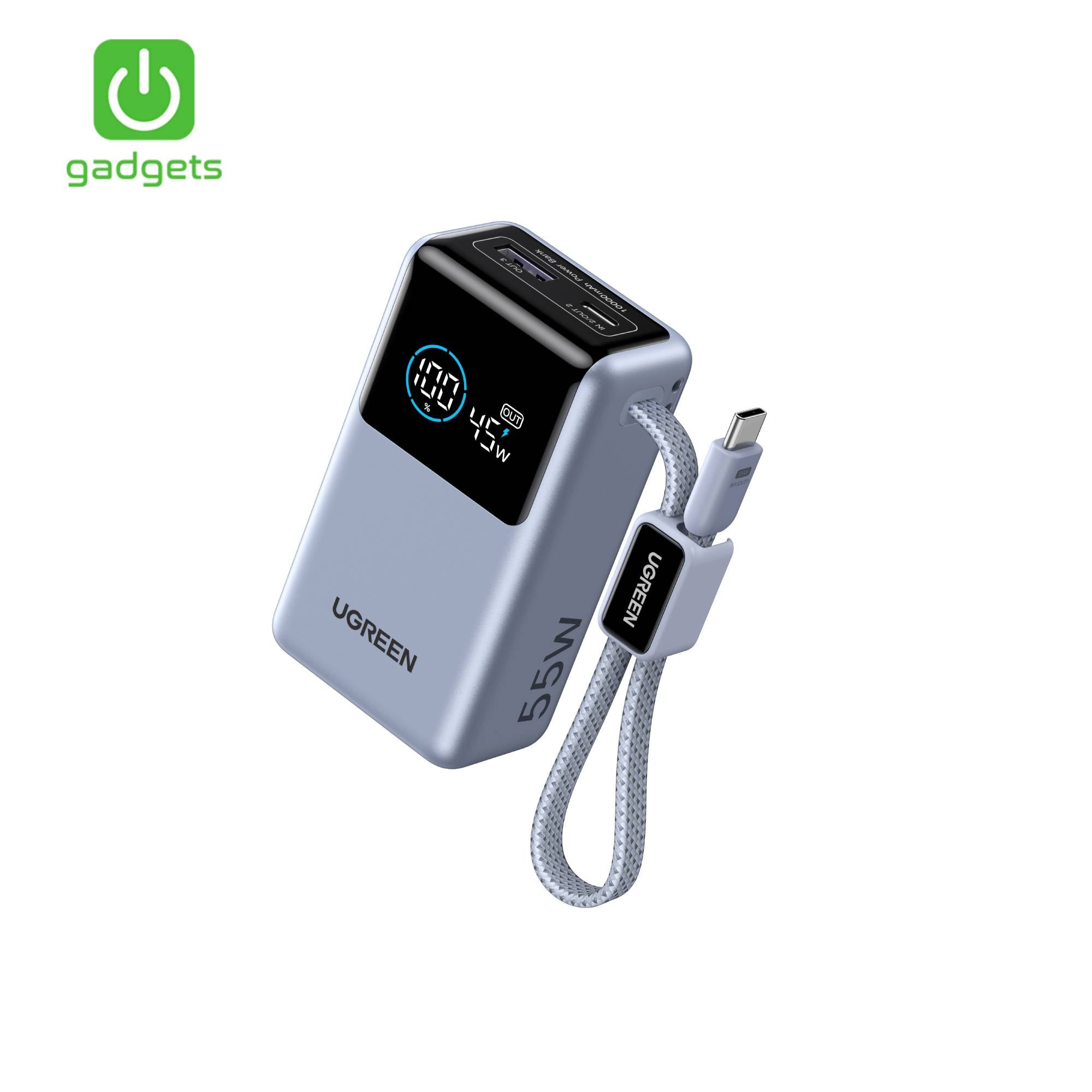 SSP-10103219:10103219a_UGREEN_NEXODE_POWERBANK_W_CABLE_55W_10000MAH_PB727.jpg