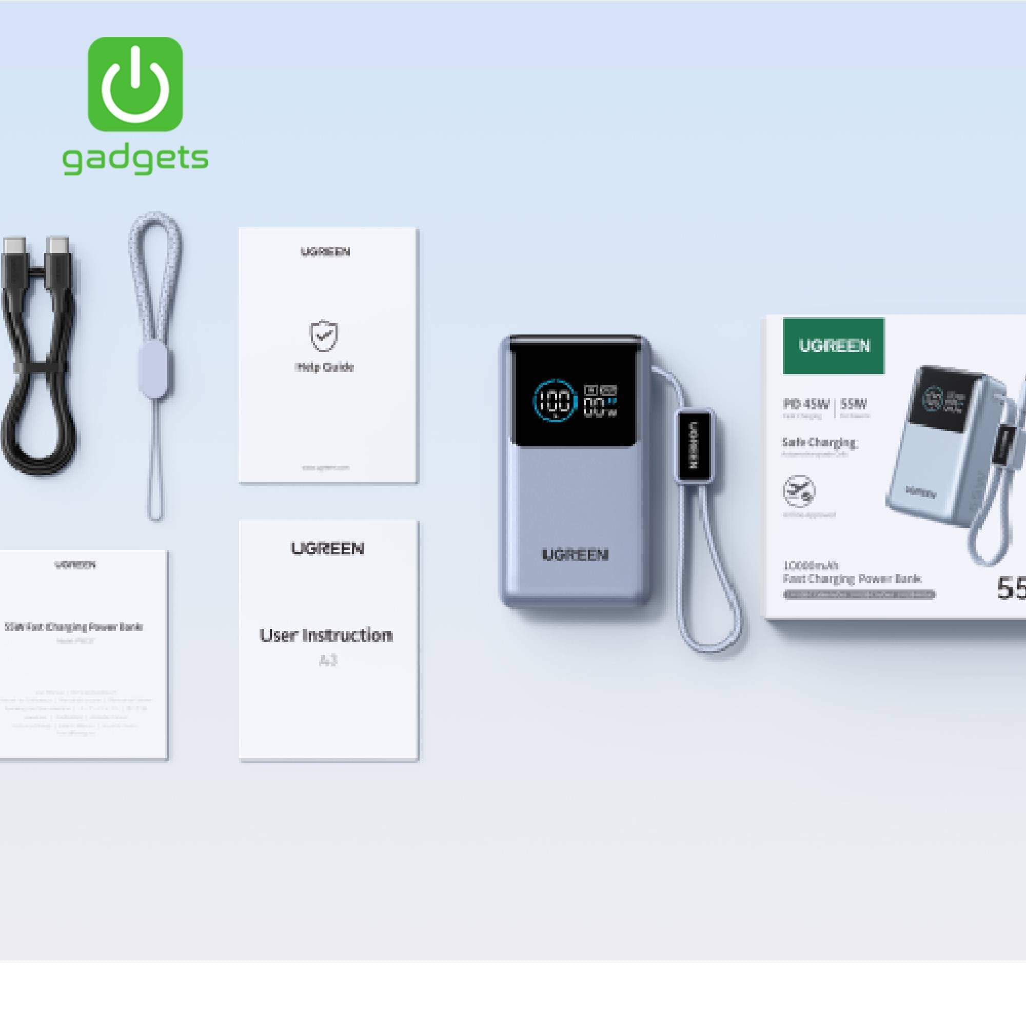 SSP-10103219:10103219b_UGREEN_NEXODE_POWERBANK_W_CABLE_55W_10000MAH_PB727.jpg