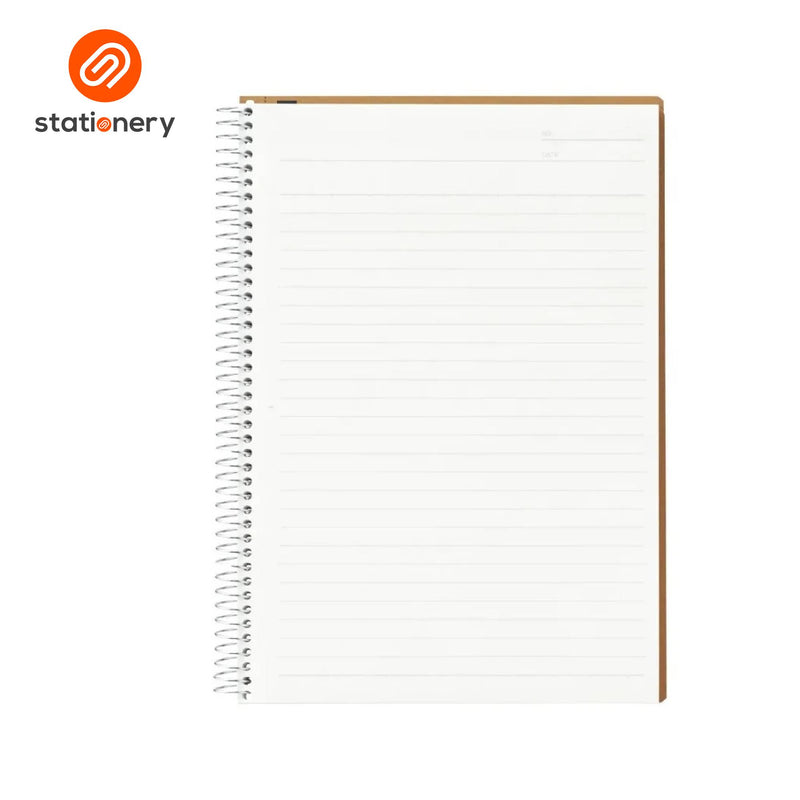 Maruman Spiral Note A5 Ruled Notebook - 80 Sheets (N237ES)-zoom-