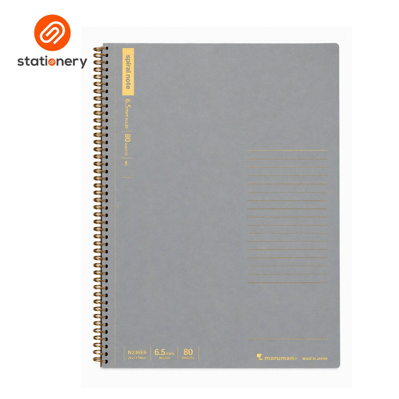 Maruman Spiral Note B5 Ruled Notebook - 80 Sheets (N236ES)-zoom-