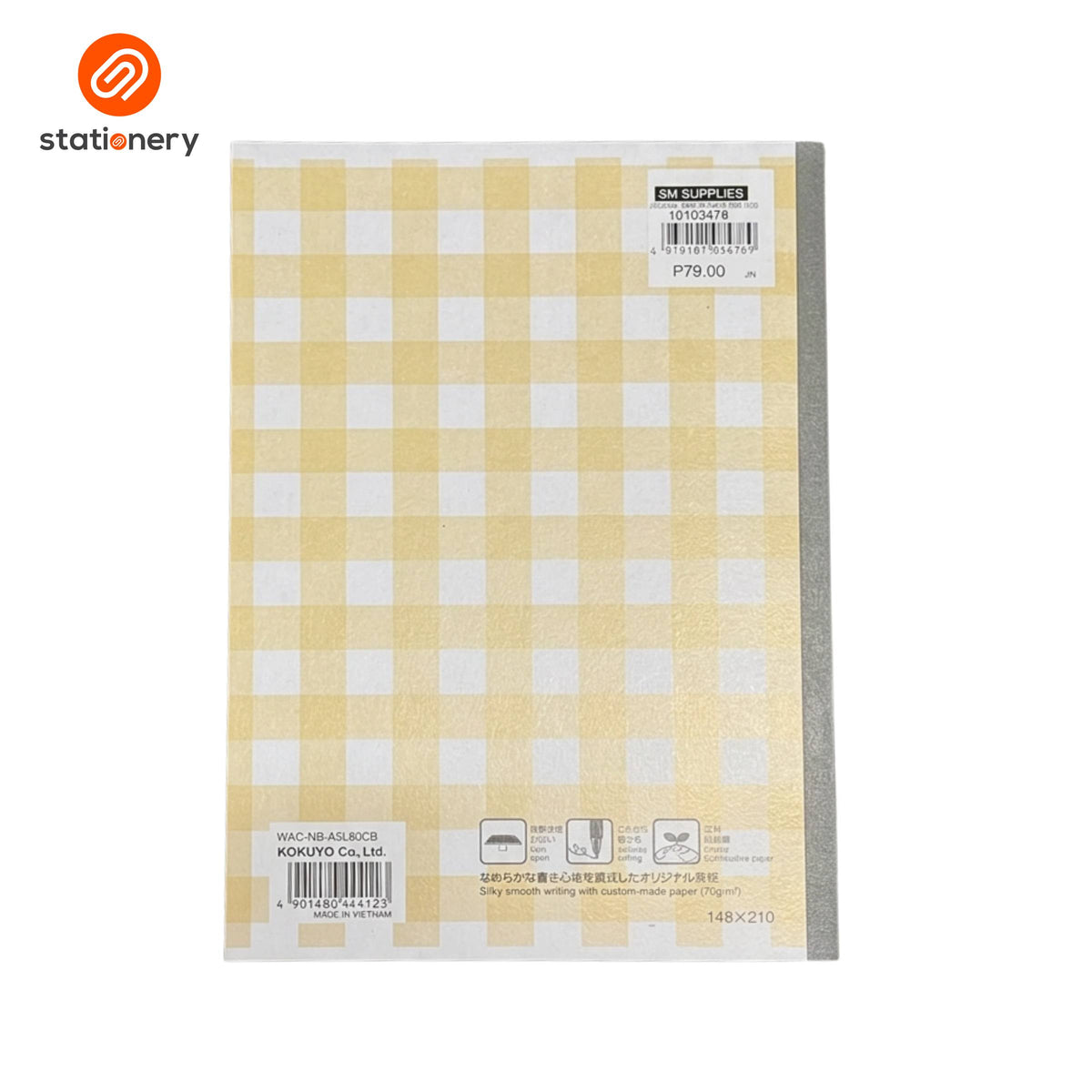SSP-10103478:10103478c_CAMPUS_FLAT_NBK_PASTEL_CHECKERED_A5_40SHTS.jpg