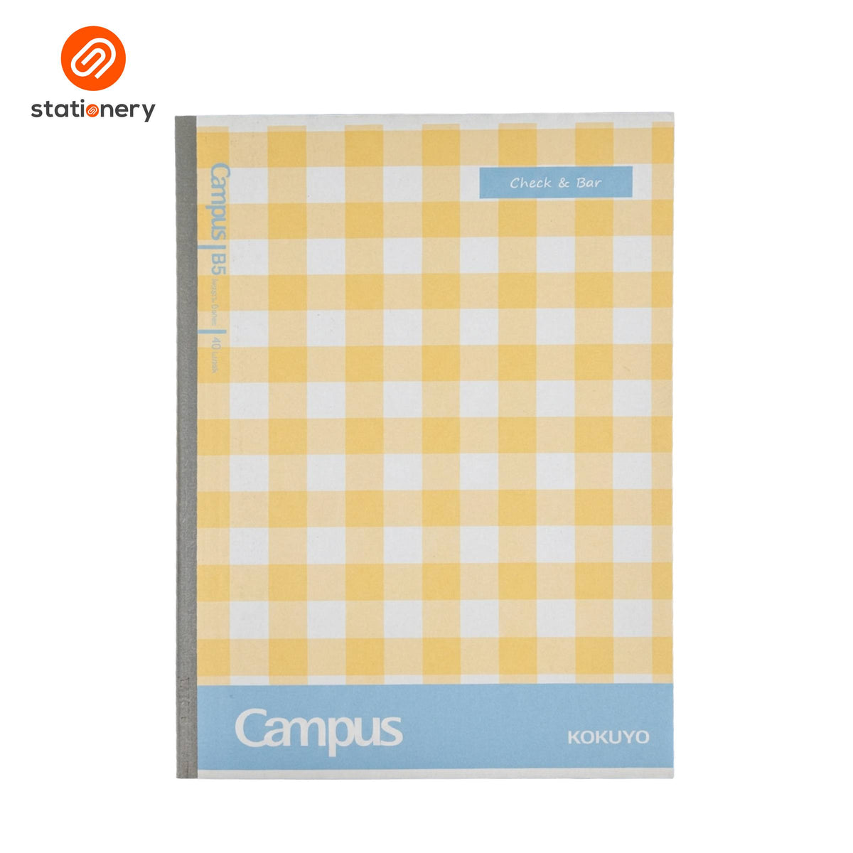 SSP-10103482:10103482a_CAMPUS_FLAT_NBK_PASTEL_CHECKERED_B5_40SHTS.jpg