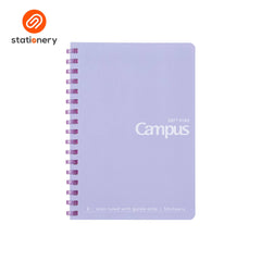 SSP-10103492:10103492a_CAMPUS_SOFT_RING_DOT_RULED_6MM_A6_PURPLE_50_SHEETS.jpg