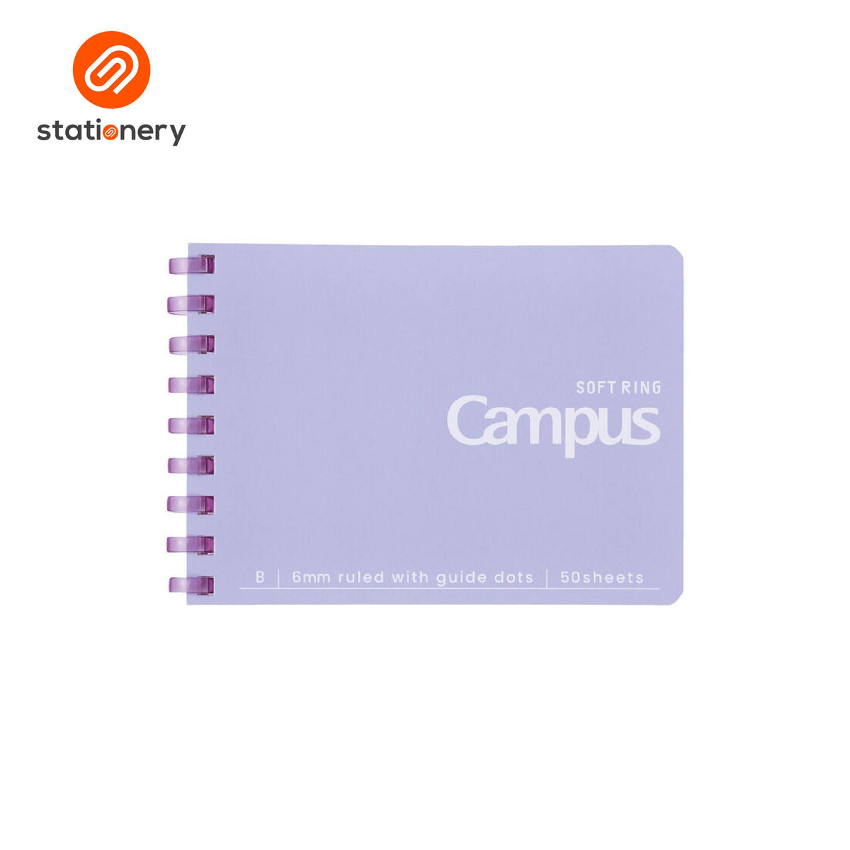 SSP-10103496:10103496a_CAMPUS_SOFT_RING_DOT_RULED_6MM_A7_PURPLE_50_SHEETS.jpg
