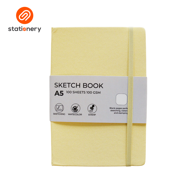 Sketchbook Hardcover A5 100 Sheets 100gsm-zoom-