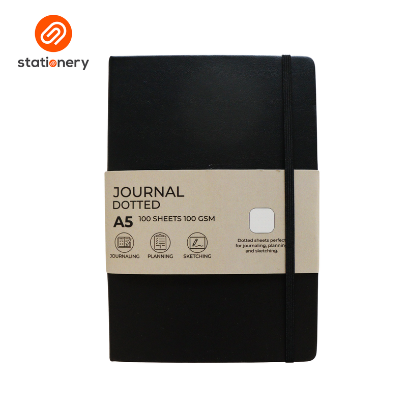 Journal Dotted Hardcover A5 Notebook 100 Sheets 100gsm-zoom-