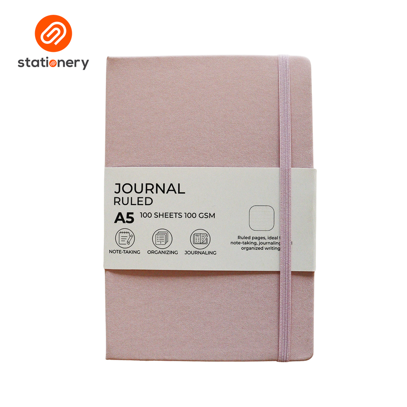 Journal Ruled Hardcover A5 Notebook 100 Sheets 100gsm-zoom-