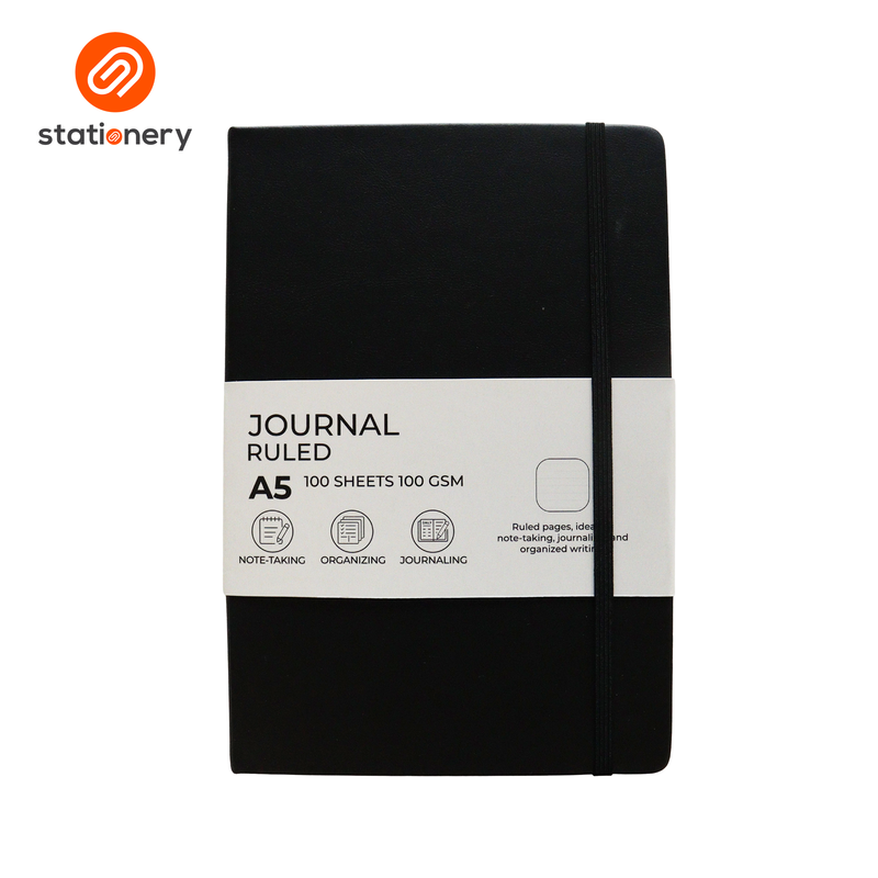 Journal Ruled Hardcover A5 Notebook 100 Sheets 100gsm-zoom-