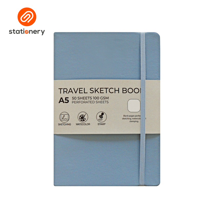 Travel Sketchbook A5 50 Sheets 100gsm Perforated-zoom-