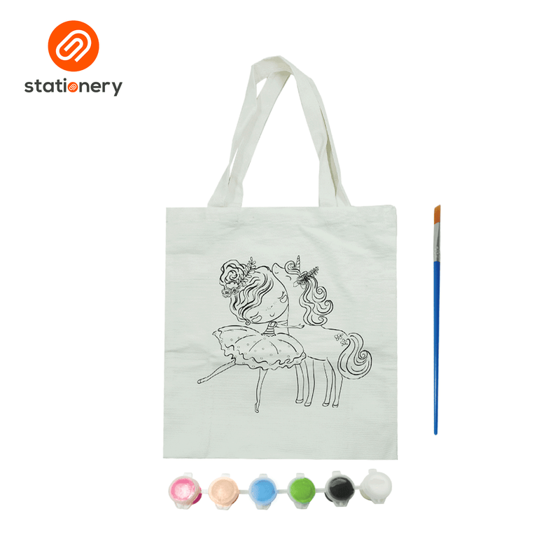 Color-Your-Own Canvas Tote Bag Painting Kit for Kids-zoom-