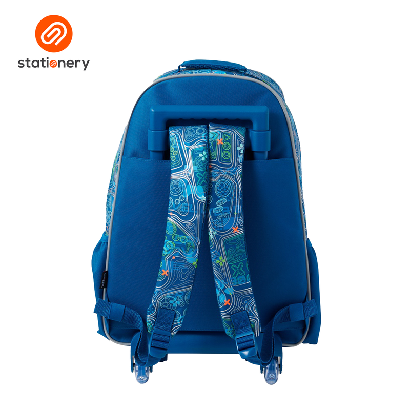 Smiggle Discover Trolley Backpack - Gamer-zoom-