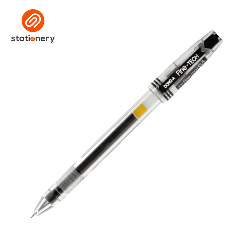 Dong-A Fine-Tech Gel Ink Rollerball Pen 0.5mm Black-zoom-