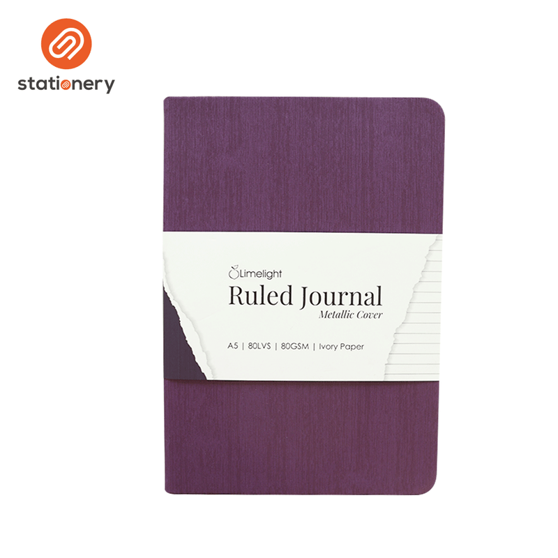 Limelight GT Hardbound A5 Metallic Cover - Ruled Notebook-zoom-