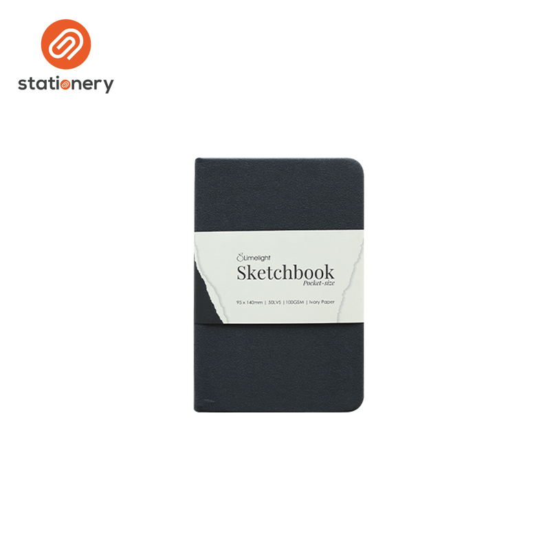Limelight GT Hardbound A6 Pocket-Size Metal Cover - Sketch Book-zoom-