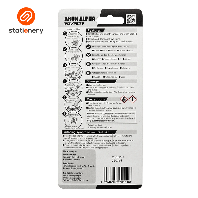Aron Alpha Super Glue Original 3g-zoom-