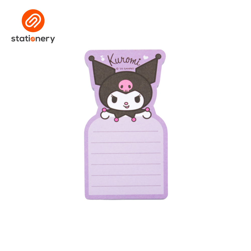 Sanrio Characters Non-Stick Notepad Ruled Diecut (3x4in)