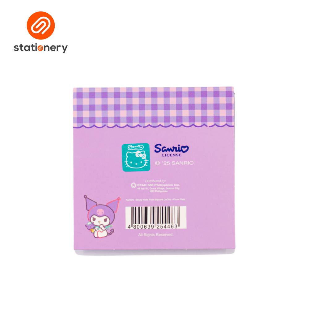 Sanrio Sticky Notes Plain Square - 3x3"-2