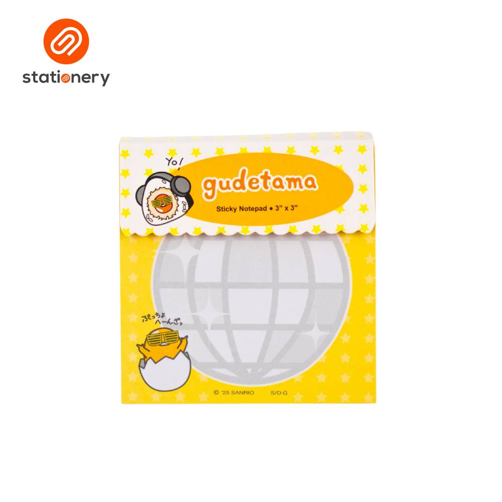 Sanrio Sticky Notes Plain Square - 3x3"-9