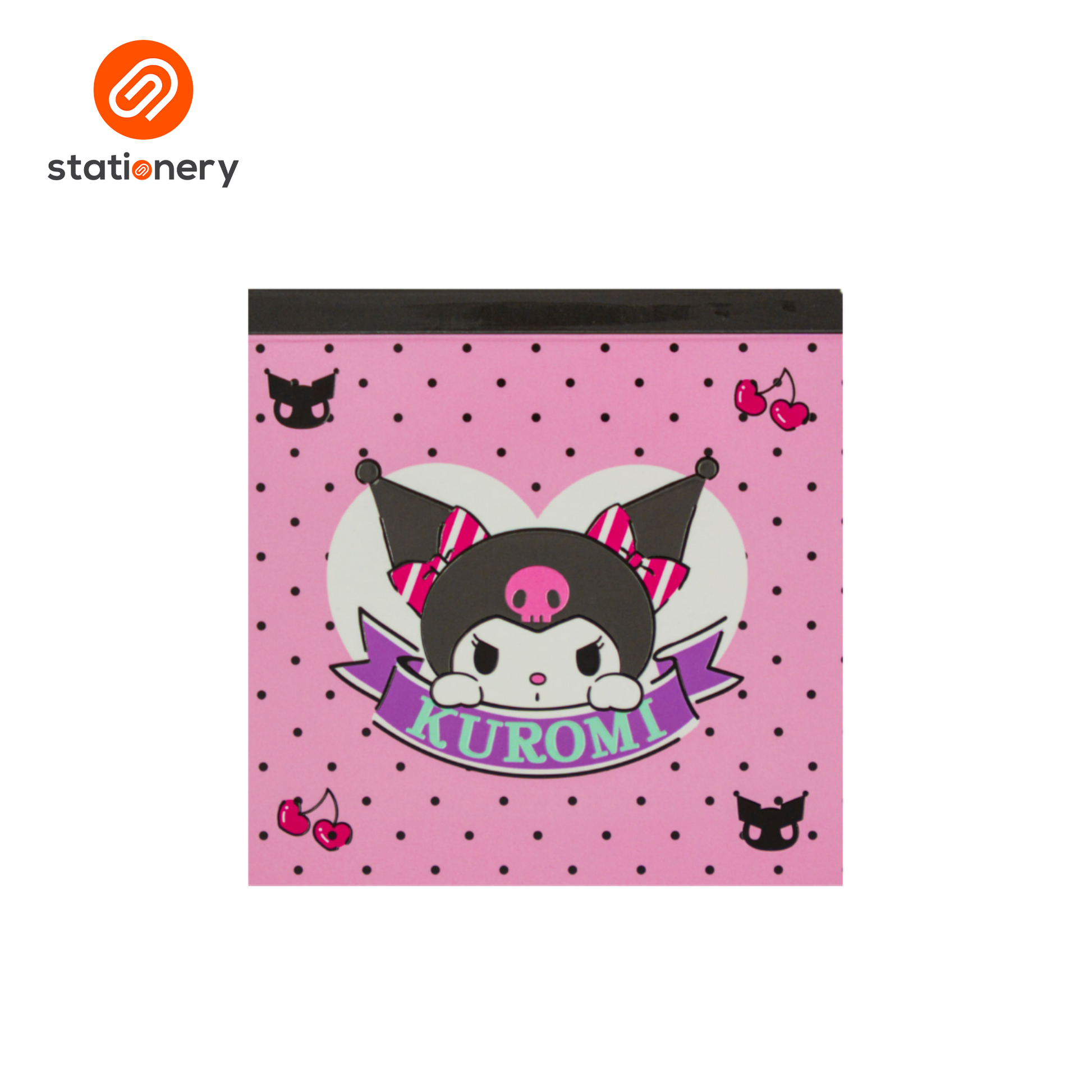 Kuromi Notepad Plain Square - 4x4"-4