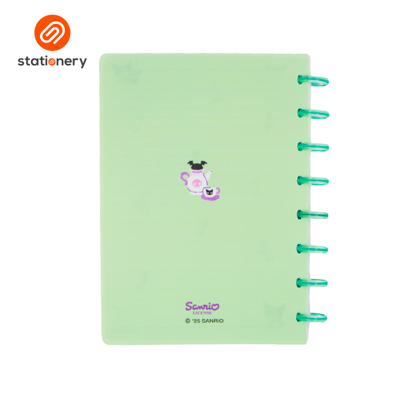 Kuromi Notebook Ruled PP Disc Bind w Ruler A5 (148x210mm)-zoom-