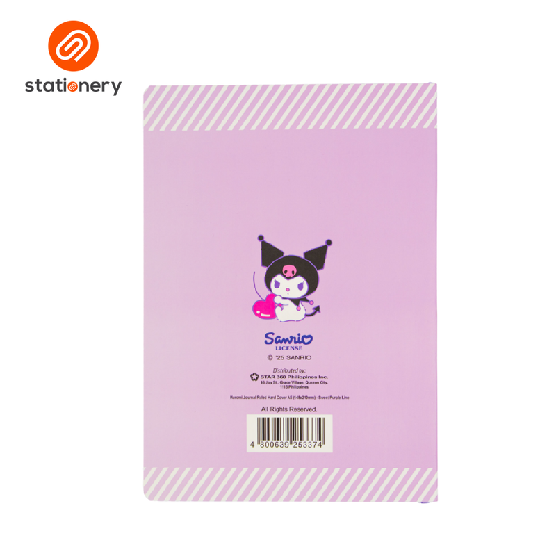 Kuromi Journal Ruled HC w/ Jacket A5 - (148x210mm)-zoom-