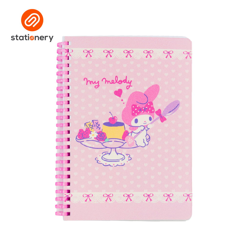 Sanrio My Melody Notebook Ruled PP SS A5 (148x210mm) - Sweet Pink