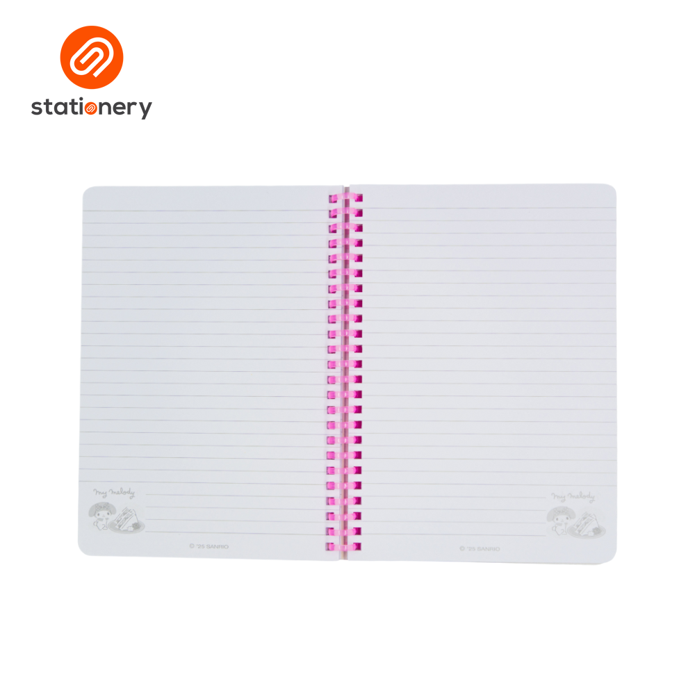 Sanrio My Melody Notebook Ruled PP SS A5 (148x210mm) - Sweet Pink-2