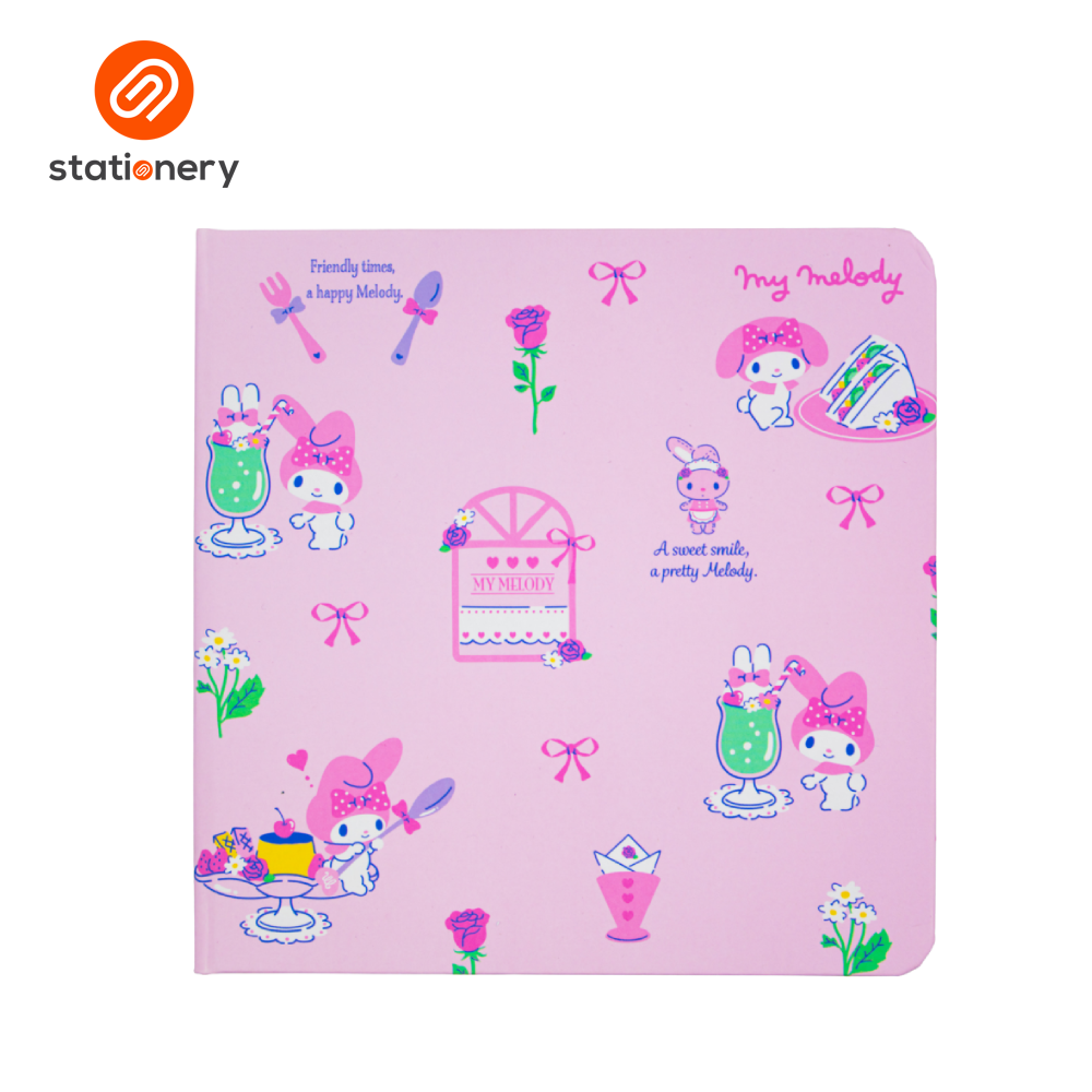 My Melody Journal Grid HC Square (6x6in) - Pinky Sundae