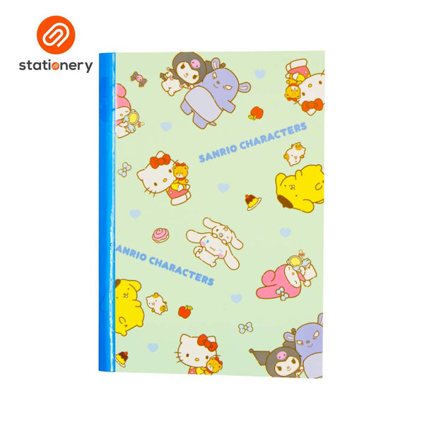 Sanrio Mix Notebook Ruled Stitched (176x250mm) - Best Buds Subtle
