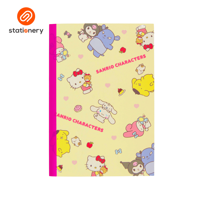 Sanrio Mix Notebook Ruled Stitched (176x250mm) - Best Buds Subtle-zoom-