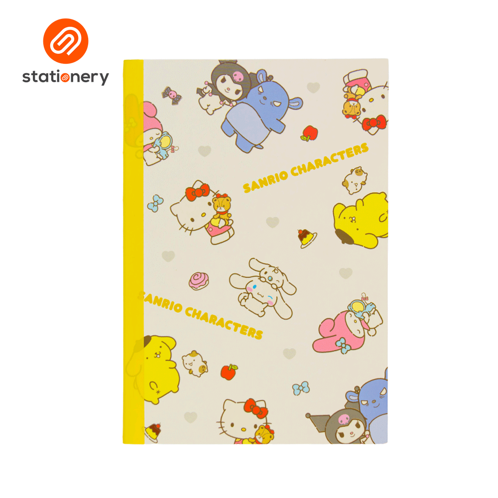 Sanrio Mix Notebook Ruled Stitched (176x250mm) - Best Buds Subtle-9