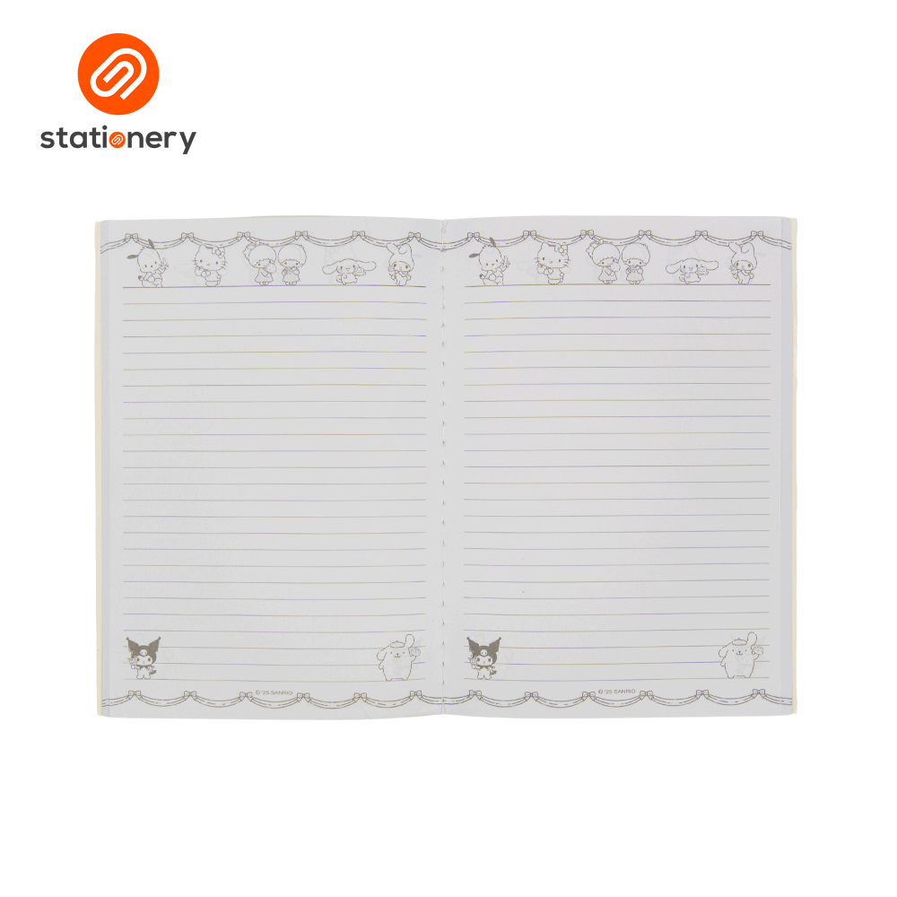 Sanrio Mix Notebook Ruled Stitched (148x210mm) - My Besties-zoom-2