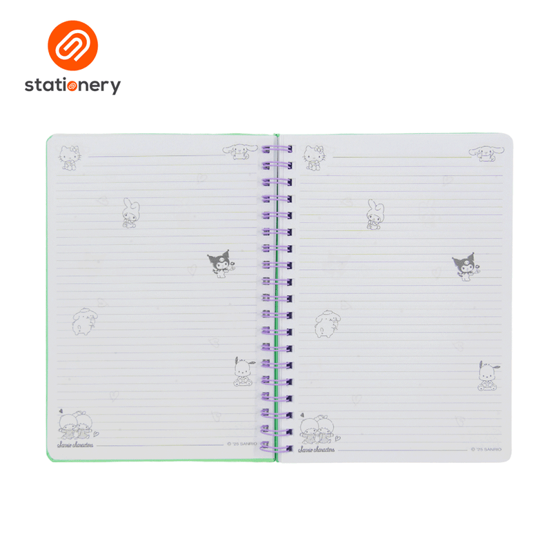 Sanrio Mix Ruled A5 Notebook (176x250mm)-zoom-