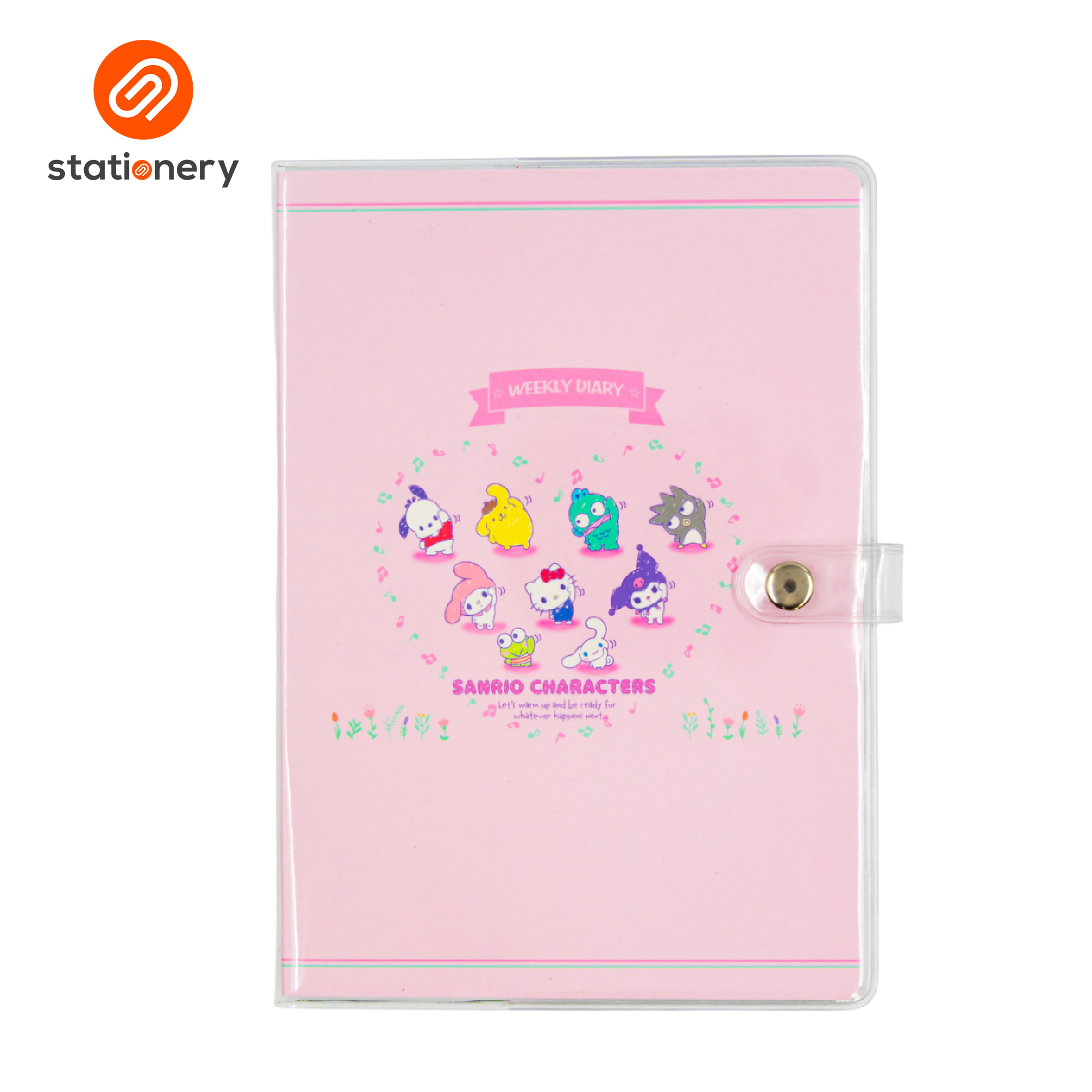 Sanrio Mix Undated Planner A5 (148x210mm) - Pastel Pink-zoom-1