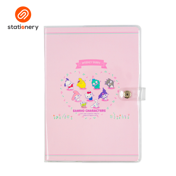 Sanrio Mix Undated Planner A5 (148x210mm) - Pastel Pink