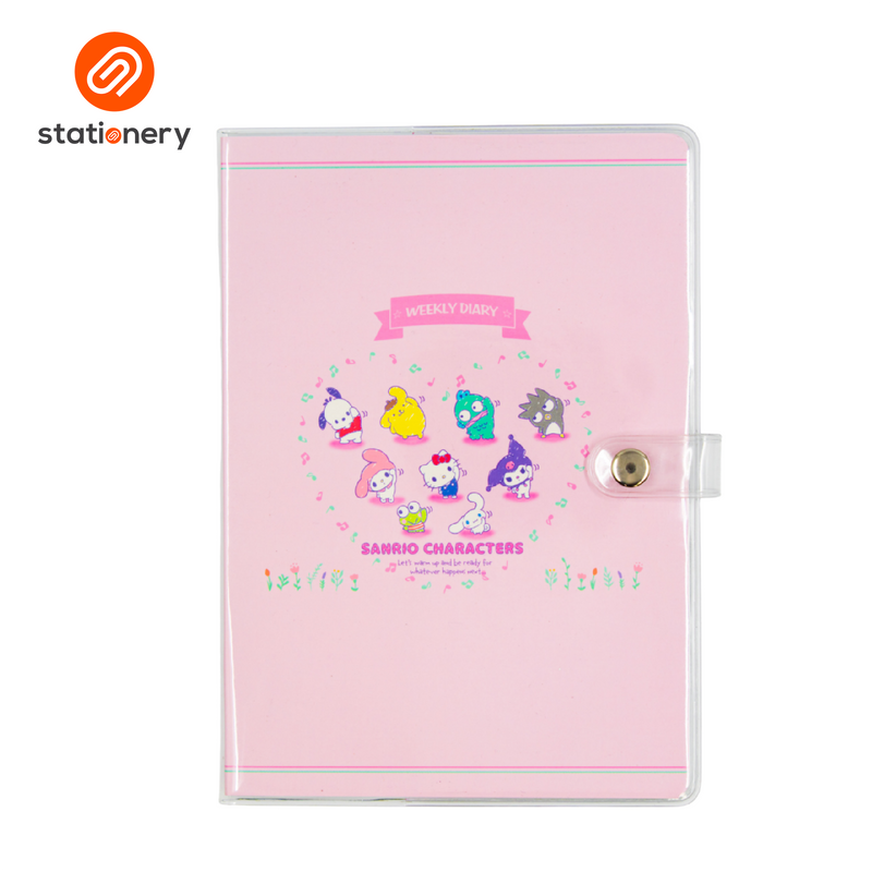 Sanrio Mix Undated Planner A5 (148x210mm) - Pastel Pink-zoom-